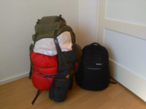 Backpacks Packed and Ready to Go