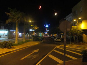 Street at Night in San Isidro, Tenerife, Canary Islands