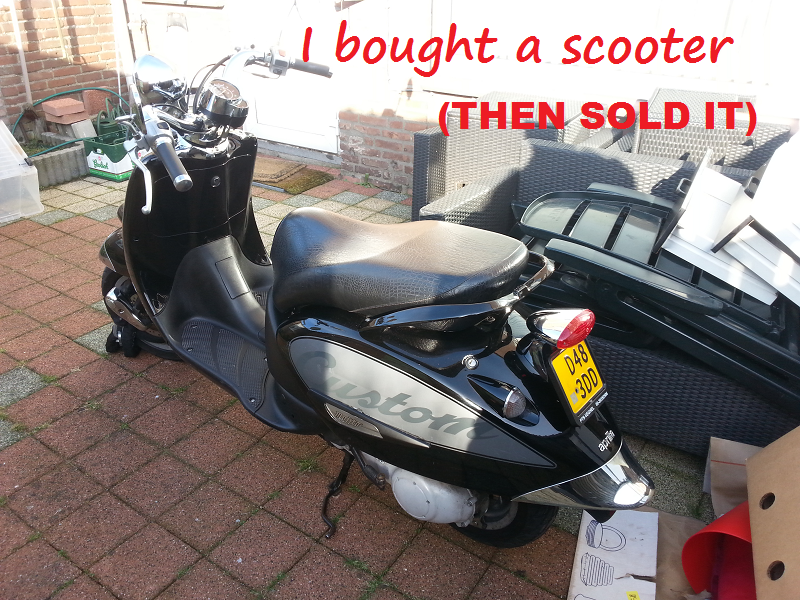 Aprilia 50 Custom Scooter (Black)