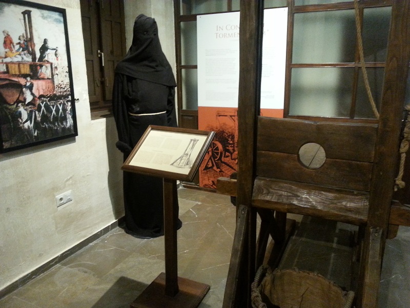 Guillotine Displayed at Palacio de los Olvidados (Granada, Spain)