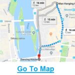 Map: Dancing House, Prague