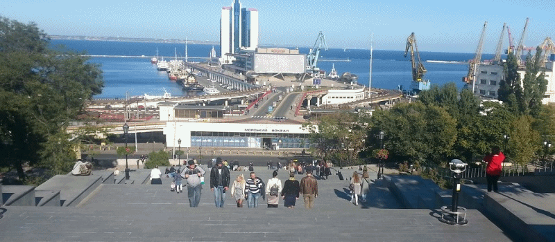 The Potemkin Stairs in Odessa Ukraine