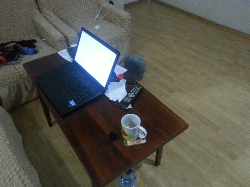 When You Don't Have a Desk, You Have to Improvise