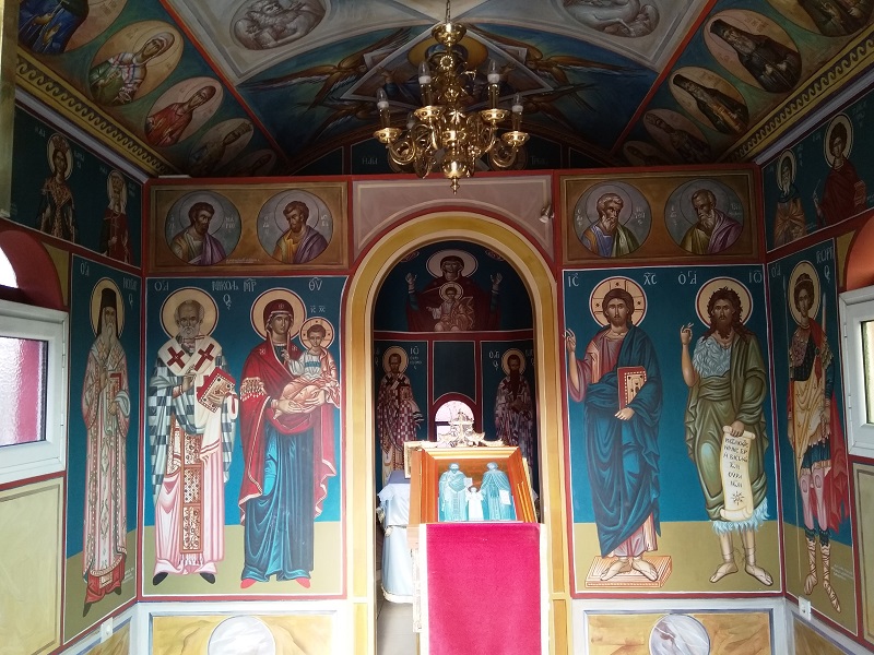 Murals Inside the Chapel of the Neomartyrs Raphael, Nicholaos and Irene (Piraeus, Athens, Greece)