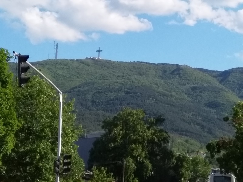 The Millennium Cross is situated on top of Mount Vodno in Skopje, Macedonia and stands 66 meters tall.