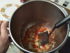 Frying Onions and Pepper