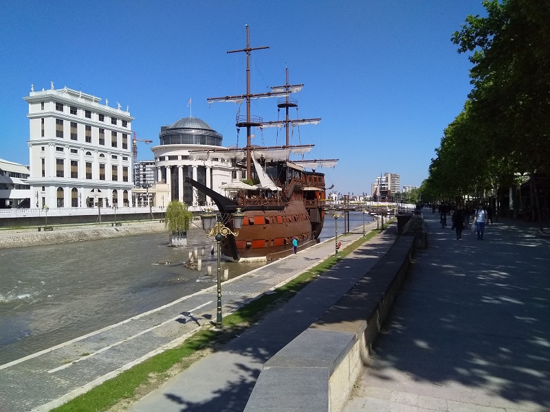 Beside the River Vadar in Skopje