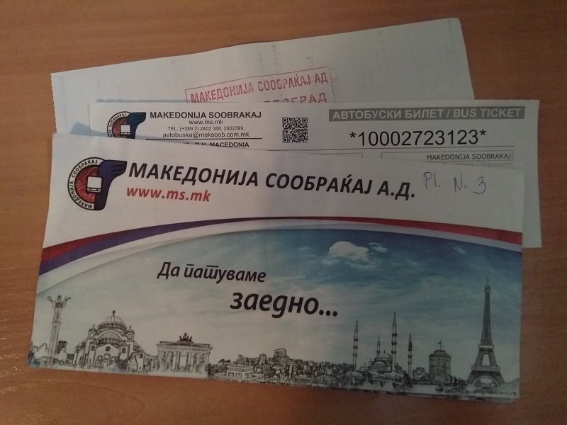 Skopje to Belgrade with Makedonija Soobrakaj AD