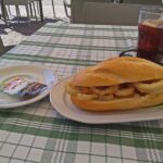 Calamari Sandwich and Tinto de Verano (Plaza Mayor, Madrid)