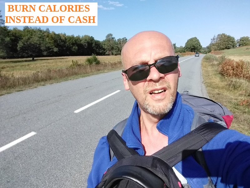 Walking is a good way to save money. I'd rather burn calories than cash.