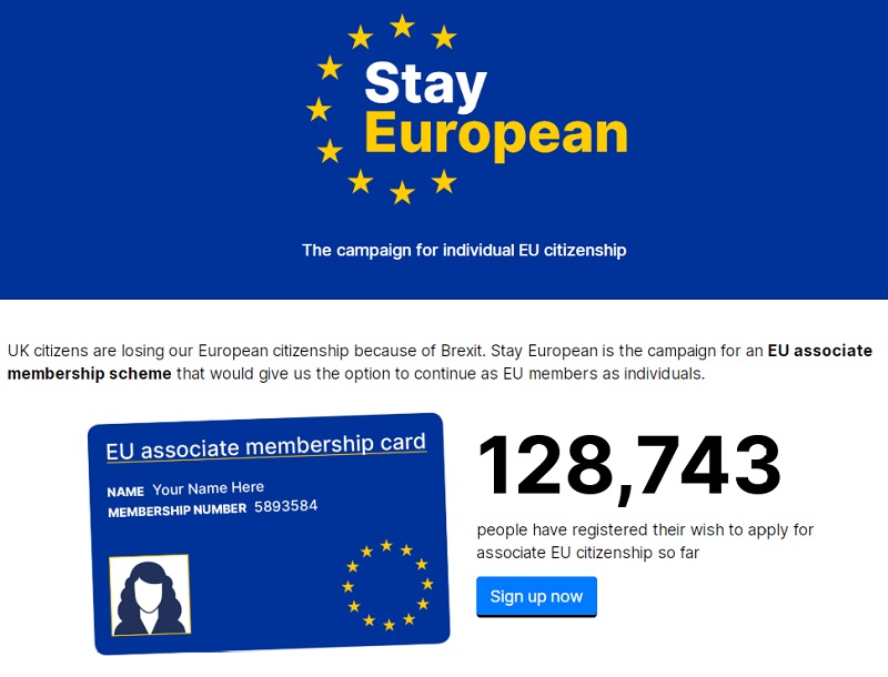 Individual EU Citizenship via the Stay European Campaign
