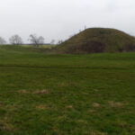 Although this hill at Bishopton resembles a burial mound, it's was built as part of a castle.
