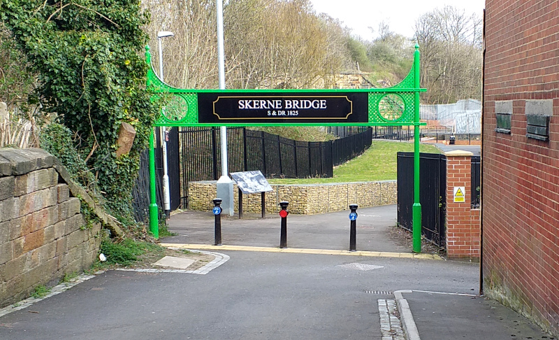 Arch (Built by Ayecliffe Fabrications) That Marks the Entrance to the John Street cycle path