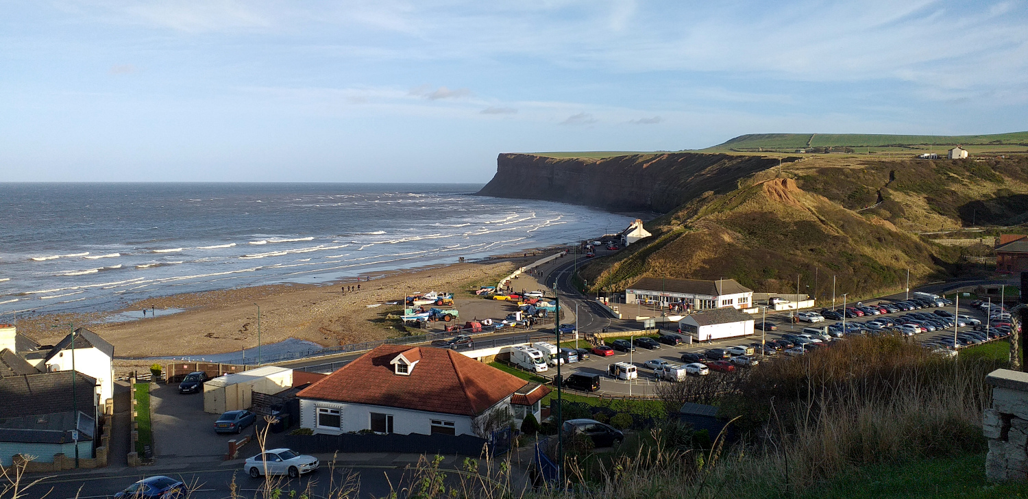 Looking Down on Saltburn Beach